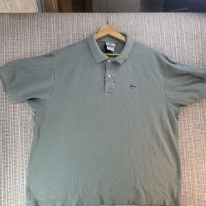 Lacoste Classic Fit Sage Green Polo Shirt Men's‎ Size 7 Casual Short Sleeve Top
